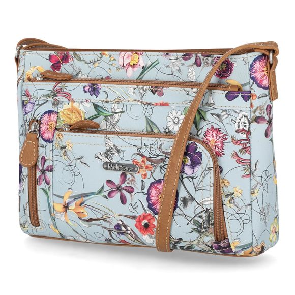 Summerville East West Crossbody Bag, Chambray Vienna Floral :O - Picture 1 of 4
